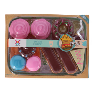 Load image into Gallery viewer, No brand voedselset donut en macaron | 3 stuks
