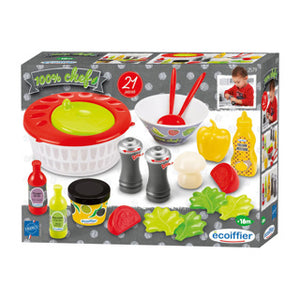 Ecoiffier salade box met ingredienten 21-delig | 3 stuks