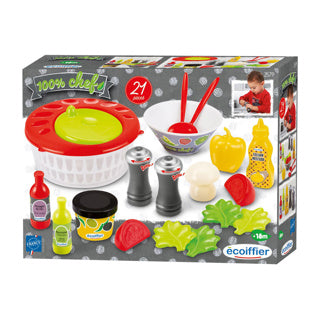 Ecoiffier salade box met ingredienten 21-delig | 3 stuks