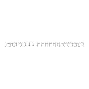 Draagbindruggen wirebind 21 gbc metaal 12mm zilver capaciteit 105vel