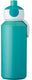 Mepal pop-up drinkfles campus - 400 ml - sluit goed af - drinkbeker voor kinderen - turquoise