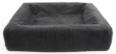 Load image into Gallery viewer, Bia bed fleece hoes hondenmand grijs
