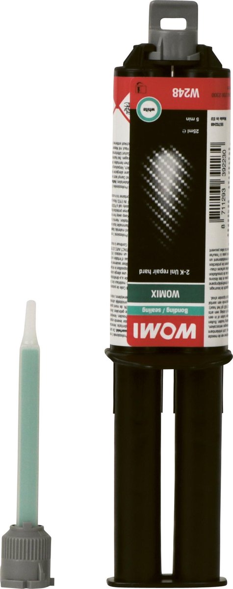 Womi krachtlijm w248 2k – 25 ml – extreem sterke tweecomponentenlijm – snelle uitharding – duurzame verbinding