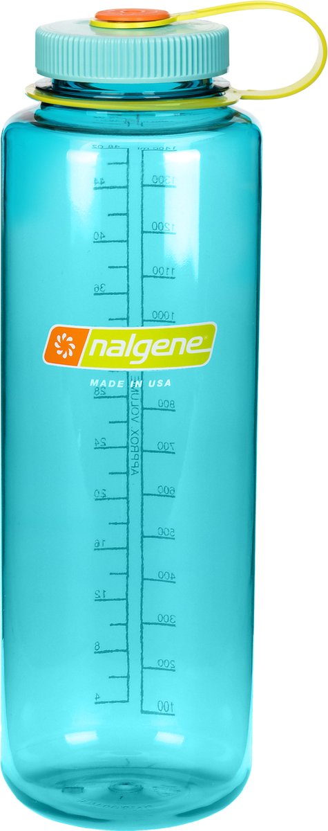 Nalgene - wide mouth bottle - drinkfles - waterfles - drinkfles - lekvrij - 1500ml - bpa free - sustain - cerulean