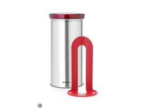 Brabantia voorraadbus senseo rode deksel
