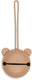 Jollein speenhouder - siliconen speendoosje - 7cm - light terra