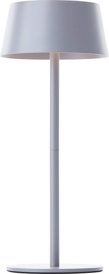 Brilliant picco - oplaadbare solar tafellamp - buiten - led 4w 3000k - 3 stepdim - ip44 - grijs