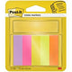 Post-it ® notes markeerstroken, oranje, groen, geel, roze, neon roze, 15 x 50 mm, 5 blokken, 100 blaadjes blok 6 pakjes verpakking