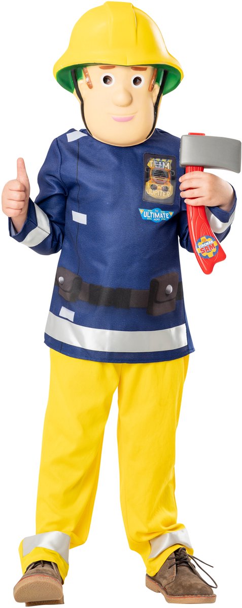 Rubies - brandweerman sam kostuum (3-4 jaar)