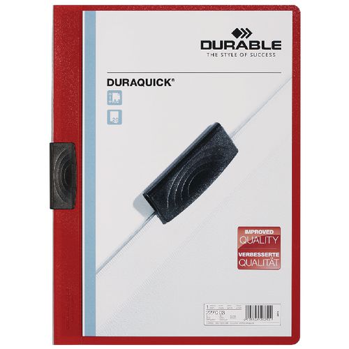 Klemmap duraquick durable 2270 plastic a4 rood