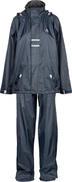 Ralka regenpak waterdicht en ademend - senior - reflectie - marine - xxl