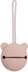 Jollein baby speenhouder siliconen - ø7cm - wild rose