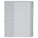 Tabbladen leitz grijs blanco a4 polypropyleen