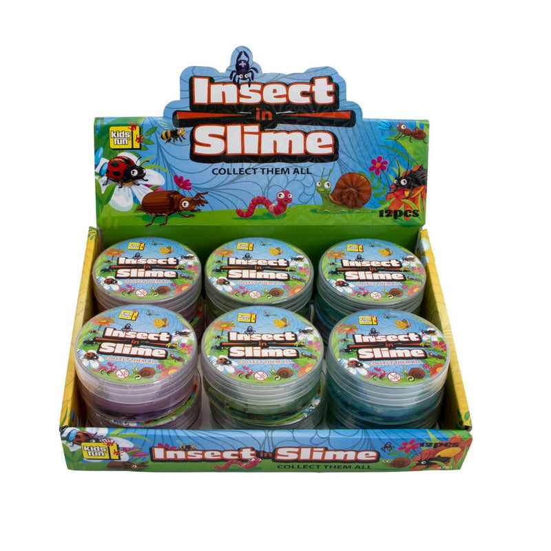 Laden Sie das Bild in Galerie -Viewer, Slime met insect 90 gram 12 assorti
