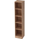 Bach boekenkast hammerer 5fh 5 compartimenten walnoot 2004 x 406 x 400 mm