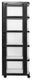 Curver essentials ladesysteem - 5x20 liter - zwart transparant