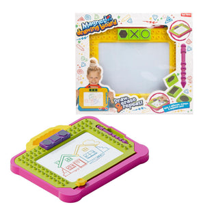 Toi-toys stationary magnetisch tekenbord blocks met accessoires 2 assorti