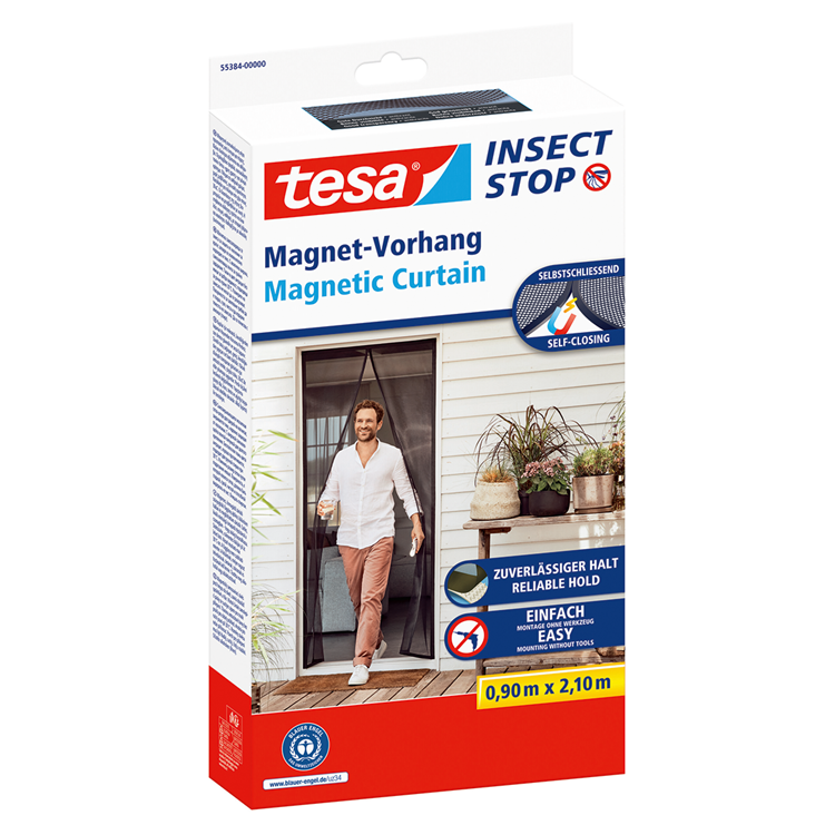 Afbeelding laden in galerijviewer, Tesa 1074286 - insect stop magnetisch gordijn90cm x 220cm | 1 stuks
