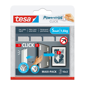 Tesa 1074192 - powerstrips click 16x2 s | 6 stuks
