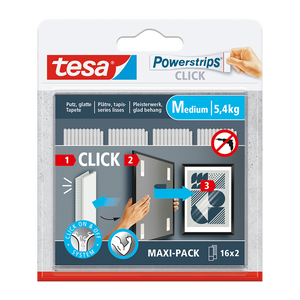 Tesa 1074179 - powerstrips click 16x2 m | 6 stuks