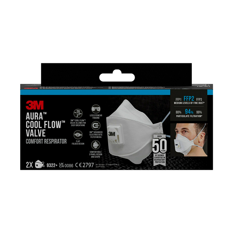 Afbeelding laden in galerijviewer, 3m 1061807 - vouwmasker 9322 + ffp2 v 2st | 1 stuks
