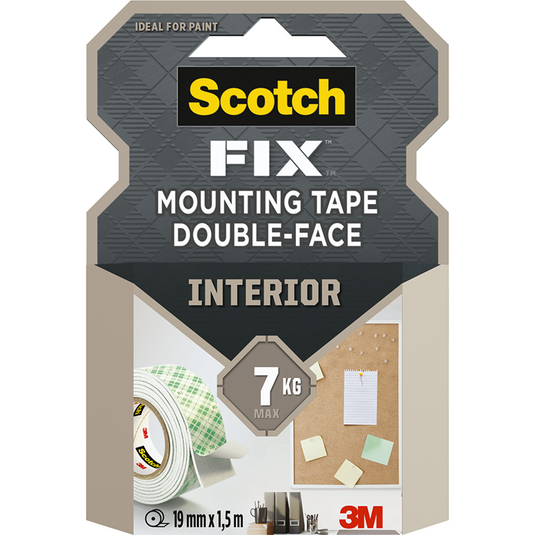 3m 1071421 - scotch-fix™ interior montage tape 19mmx5m, 1 rol pak | 12 stuks