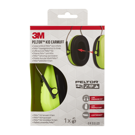 3m 1062067 - peltor kid gehoorkap h510ak neongroen (87-98 db) | 1 stuks