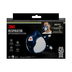 3m 1074274 - mondmasker met filter abek1 | 1 stuks
