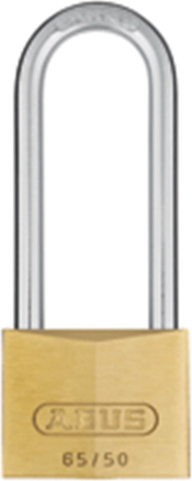 Abus hangslot - 50mm - hb80 - messing inox staal (verpakt in blister)