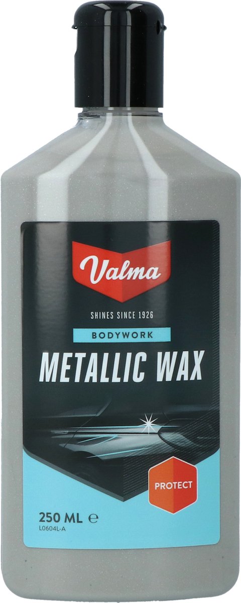 Valma metallic wax - beschermt metallic lakken – versterkt kleur – geeft diepe glans - laat geen strepen achter - polijst en beschermt in één simpele stap - 250ml