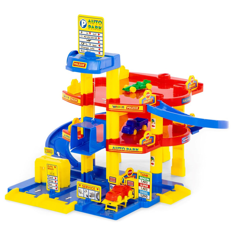 Load image into Gallery viewer, Wader parkeergarage met 3 etages 58.5x51x59 cm
