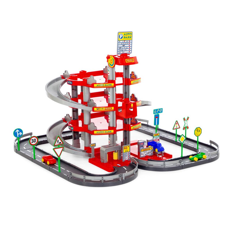 Load image into Gallery viewer, Wader parkeergarage met 4 etages 84.5x61x84.5 cm
