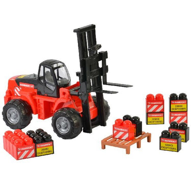Polesie mammoet vorkheftruck + bouwblokken