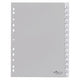 Tabbladen durable 6442 polypropyleen a4 230x297mm grijs 15 tabs