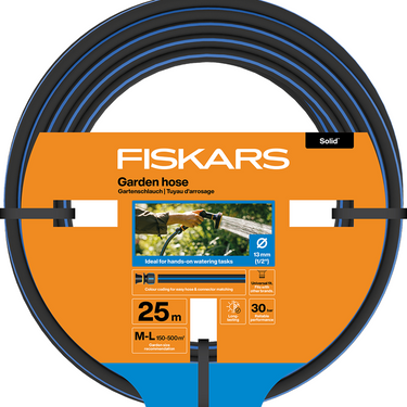 Fiskars 1074448 - solid tuinslang 25m 13mm 1 2” | 1 stuks
