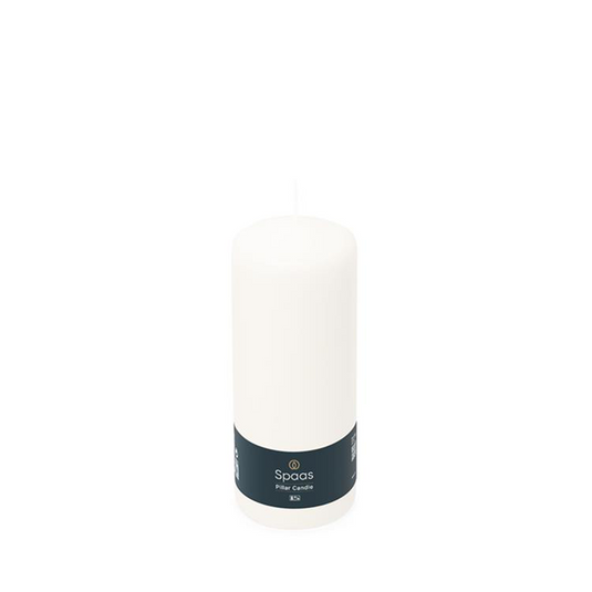 Spaas 1074086 - cilinderkaars 60 150 - wit | 12 stuks