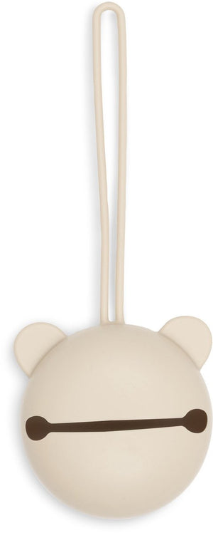 Jollein speenhouder - siliconen speendoosje - 7cm - sand