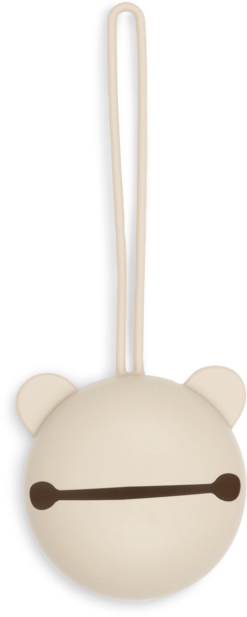 Jollein speenhouder - siliconen speendoosje - 7cm - sand