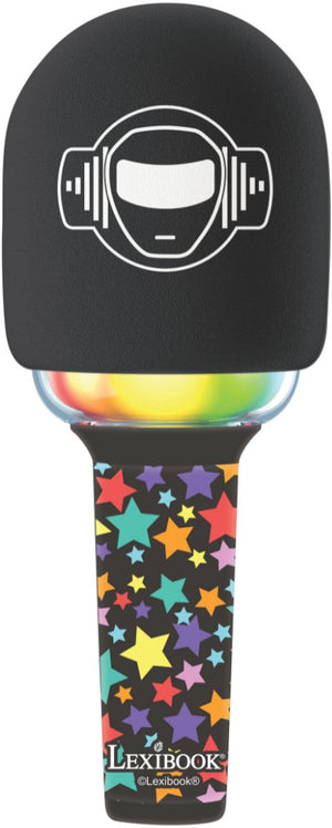 Lexibook bluetooth draadloze karaoke microfoon met geluid- en lichteffecten
