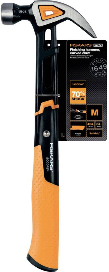 Fiskars isocore serie - klauwhamer - 16oz - ergonomische greep - schokabsorberend
