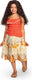 Disguise disney - moana, kostuum jurk moana vaiana deluxe, maat xs (3t-4t jaar), meisjes