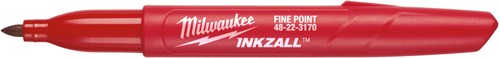 Load image into Gallery viewer, Milwaukee accessoires fine point marker - red - 1pc - 48223170
