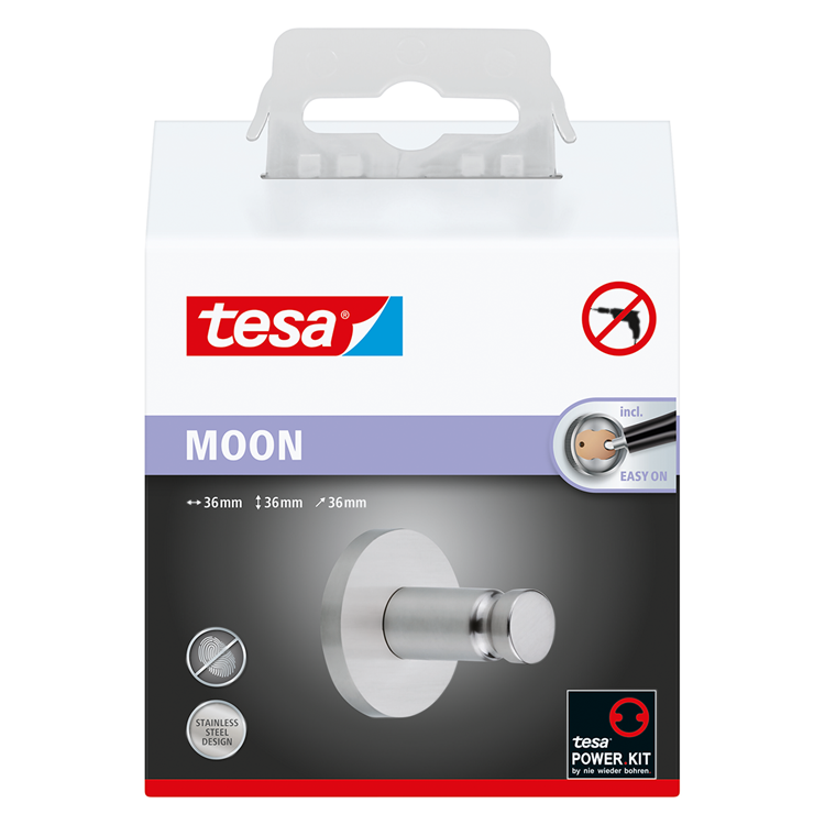 Afbeelding laden in galerijviewer, Tesa 1061428 - moon handdoekhaak | 1 stuks
