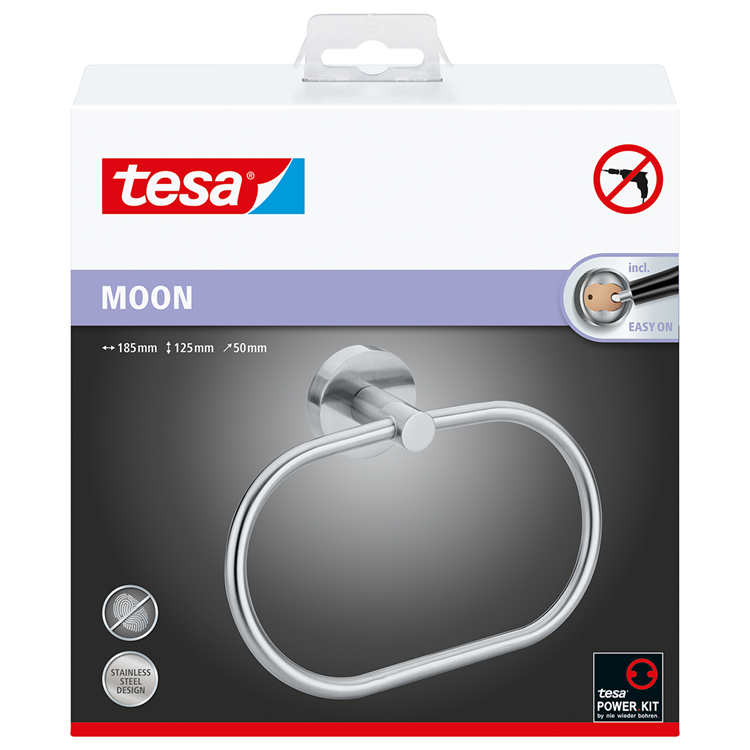 Afbeelding laden in galerijviewer, Tesa 1061432 - moon handdoekring | 1 stuks
