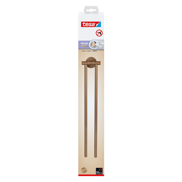 Tesa 1072313 - moon brons handdoekhouder 2-armig | 2 stuks