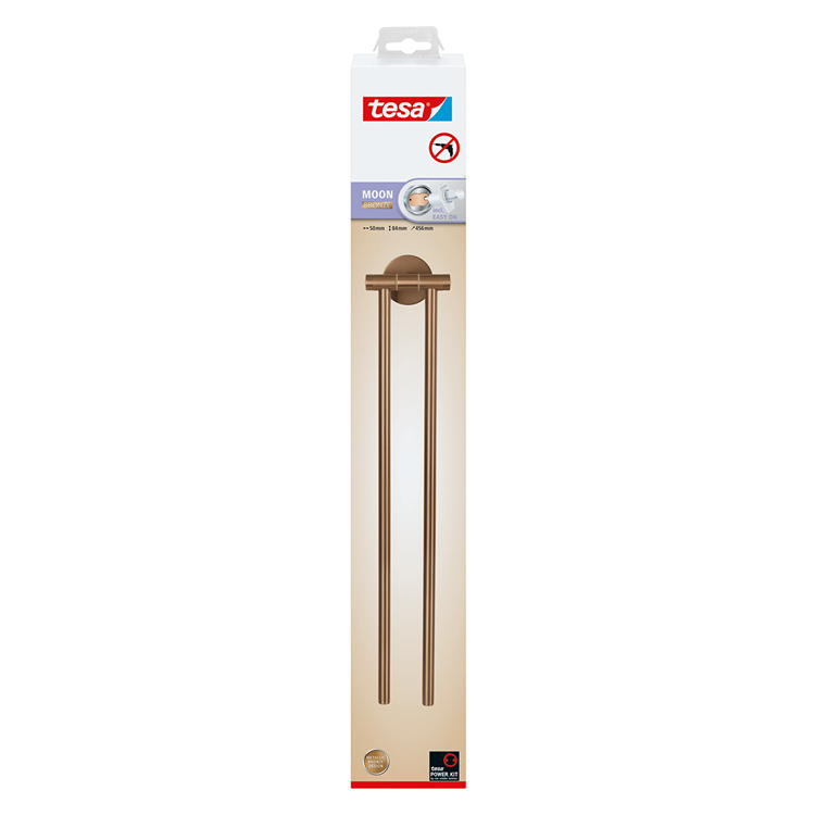 Afbeelding laden in galerijviewer, Tesa 1072313 - moon brons handdoekhouder 2-armig | 2 stuks
