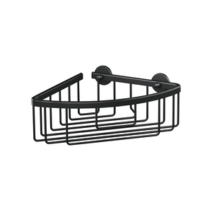 Tesa hoekmand aluxx black matzwart badkamer zelfklevend zonder boren – 192x92x200mm