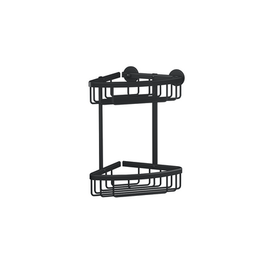Tesa 1072289 - aluxx black hoek doucherek zwart, dubbel | 1 stuks