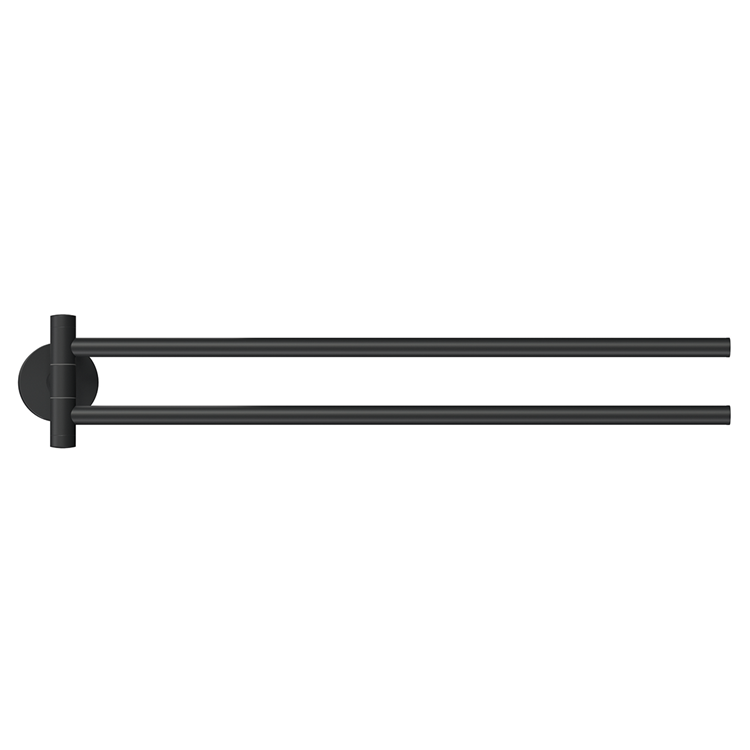 Afbeelding laden in galerijviewer, Tesa 1072281 - moon black handdoekhouder flexzwart, 2-armig | 2 stuks
