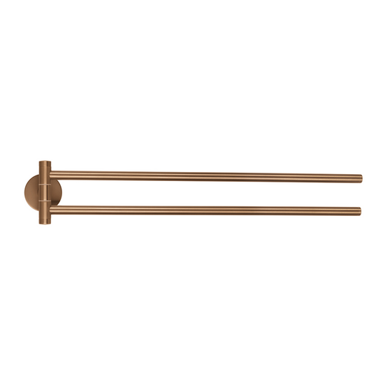 Tesa 1072313 - moon brons handdoekhouder 2-armig | 2 stuks